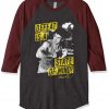 Bruce Lee Mind State Grey Brown Raglan T shirts