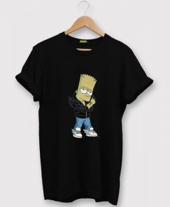 Designer Bart Simpson Black T shirts