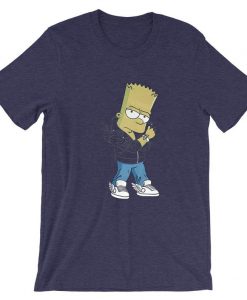 Designer Bart Simpson Purple T-shirt