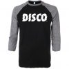 Disco Grey Black Raglan T shirts