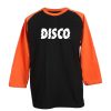 Disco Black Orange Raglan T shirts