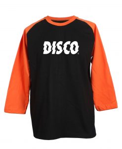 Disco Black Orange Raglan T shirts