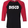 Disco Black Red Raglan T shirts