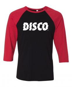 Disco Black Red Raglan T shirts