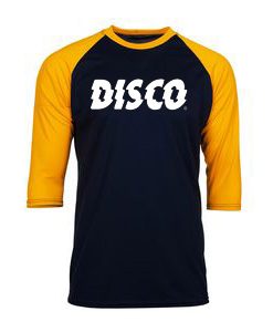 Disco Black Yellow Raglan T shirts
