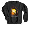 Homer Simpson Cerveza O Muerte Black Sweatshirts