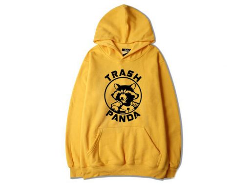 Rocket Raccoon Trash Panda Yellow Hoodie