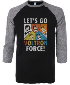 Voltron Force Black Grey Raglan T-Shirt