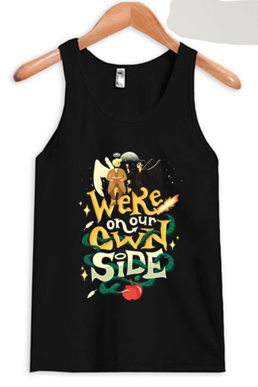 We re on Our Own Side Black Tank Top T-Shirt