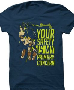 Your Safety Is My Primary Concern Orisa Overwatch Blue Navy T shirts