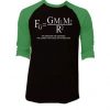 Geek Black Green Raglan T shirts