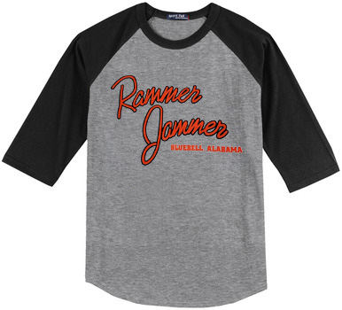 Hart of Dixie Rammer Jammer Grey Black Raglan T shirts