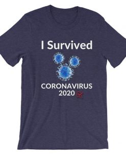 I Survived Corona Virus 2020 Purple T shirts