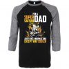 I'm a super Saiyan dad Black Grey Raglan T shirts