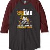 I'm a super Saiyan dad Grey Brown Raglan T shirts