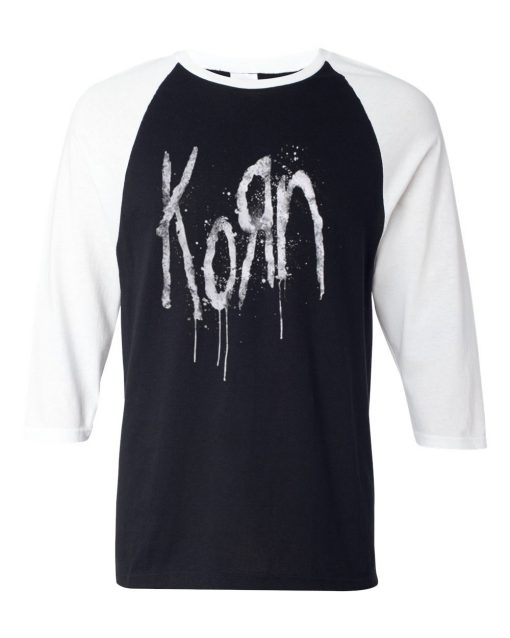 Korn Still A Freak Black White Raglan T shirts