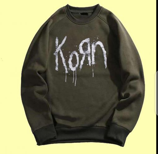 Korn Still A Freak Green Army Sweatshirts