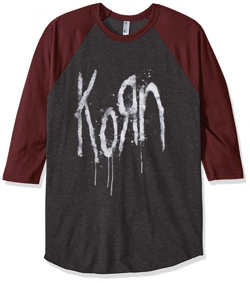 Korn Still A Freak Grey Brown Raglan T shirts