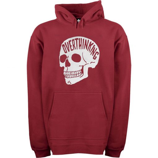 Overthinking Maroon Hoodie