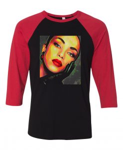 Sade 4 ByronFfli Wlker Black Red Raglan T shirts