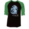 Sade Women And Men Black Green Raglan T shirts