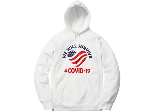 We Will Survive From Covid-19 White Hoodie