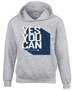 Yes You Can Grey Hoodie