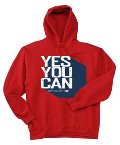 Yes You Can Red Hoodie