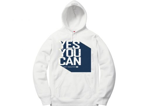 Yes You Can White Hoodie