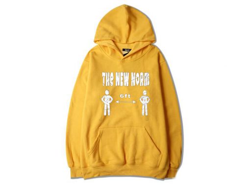 The New Normal 6 Feet Yellow Hoodie