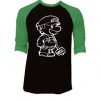 Baby Milo Black Green Raglan T shirts
