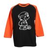 Baby Milo Black Orange Raglan T shirts