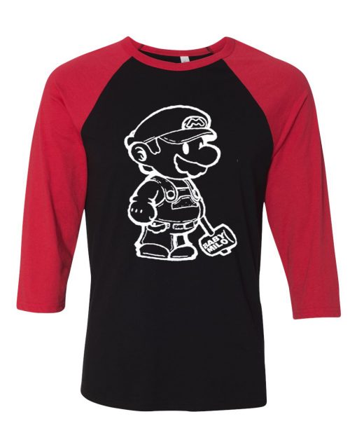 Baby Milo Black Red Raglan T shirts