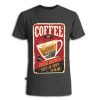 Coffee Shop Hot Coffee Grey Asphalt T shirts