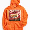 Coffee Shop Hot Coffee Orange Hoodie