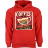 Coffee Shop Hot Coffee Red Hoodie