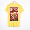 Coffee Shop Hot Coffee Yellow T Shirts