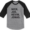 JOBROS Nick Joe Kevin Grey BlackRaglan T shirts