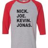 JOBROS Nick Joe Kevin Grey Red Raglan T shirts