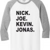 JOBROS Nick Joe Kevin White Grey Raglan T shirts