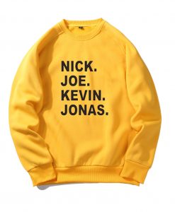 JOBROS Nick Joe Kevin Yellow Sweatshirts