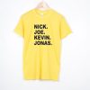 JOBROS Nick Joe Kevin Yellow T Shirt