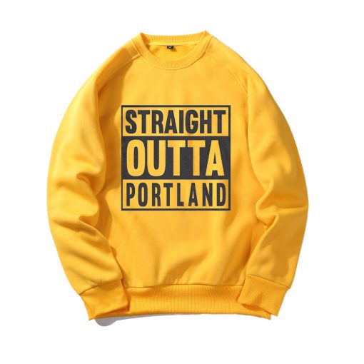 Straight OUTTA Portland Yellow Sweatshirts