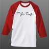 Taylor Swift White Red Raglan T shirts