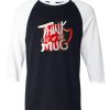 Think Out Of The Mug Black White Raglan T shirts