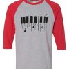 Tone Grey Red Raglan T shirts
