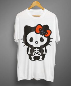 Hello Kitty Skeleton Halloween T Shirt