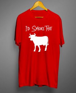 Id Smoke That Cow Shirt 4th of July BBQ T-shirt