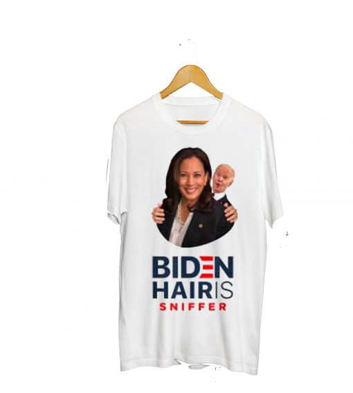 Joe Biden Hair Sniffer Funny Parody Political T shirt
