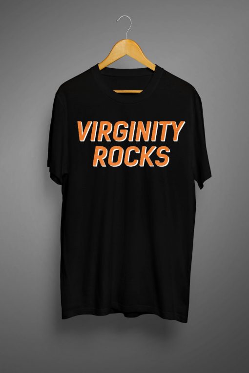 Virginity Rocks T shirt Black
